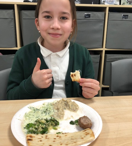 Year 6 had a great time making their mezze for their D&T class!