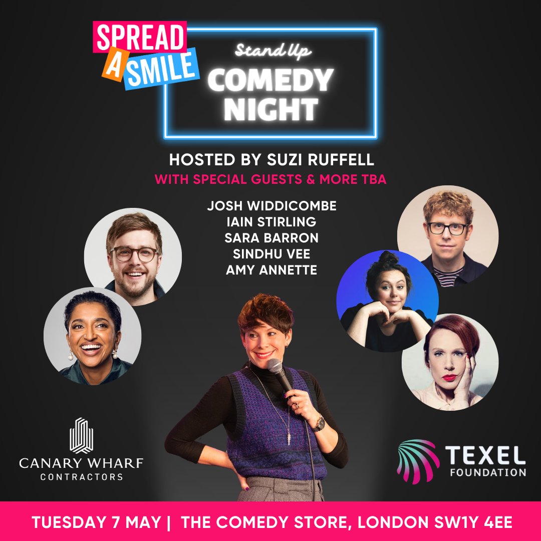 Tickets are on sale for our amazing Comedy Night @comedystoreuk London, curated by Suzi Ruffell and featuring @IainDoesJokes @Josh_Widdicombe @sarabarron @theamyannette & Sindhu Vee. Don't miss out! Use the priority booking code SASPB24 at checkout today! ow.ly/sRoE50R4bS3