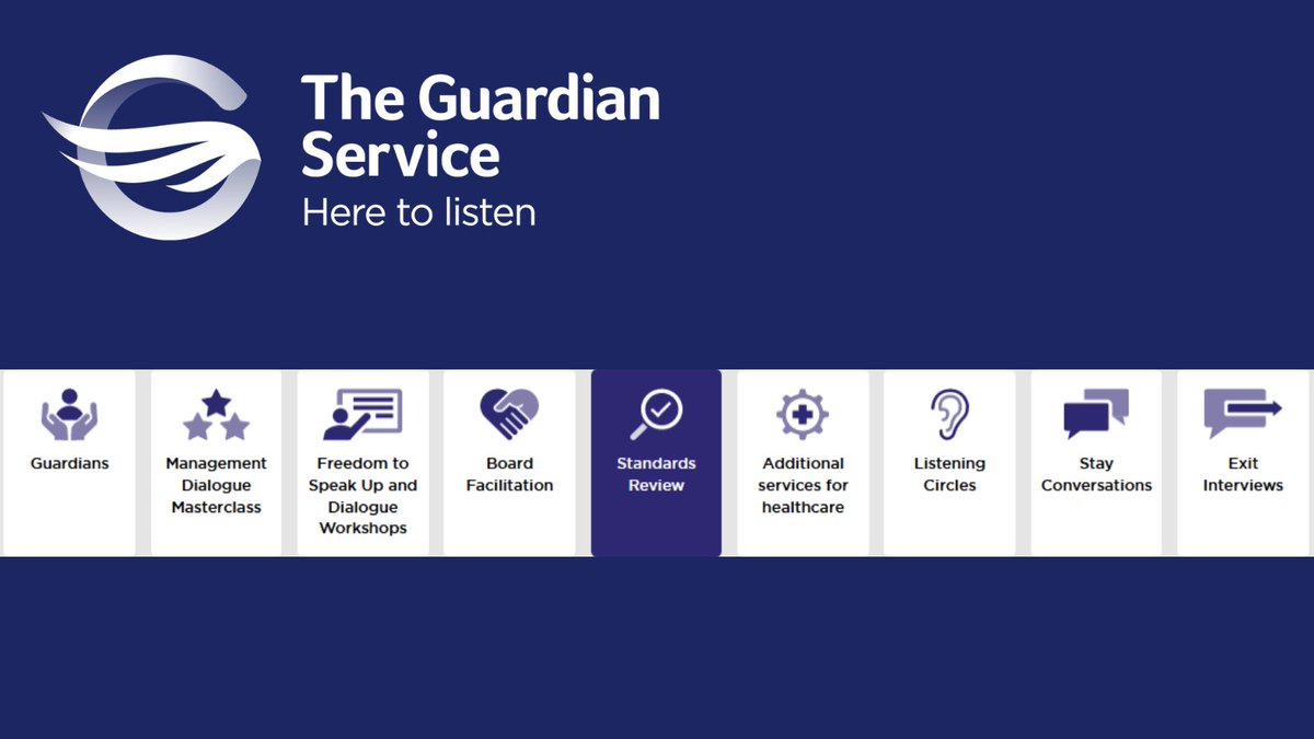 Speaking up culture, policies, processes and the proper implementation of the Guardian role is complex. We know it can be hard to see the wood for the trees. Find out about our Standards Review & our other services theguardianservice.co.uk #FTSU #speakup #GSLGuardian