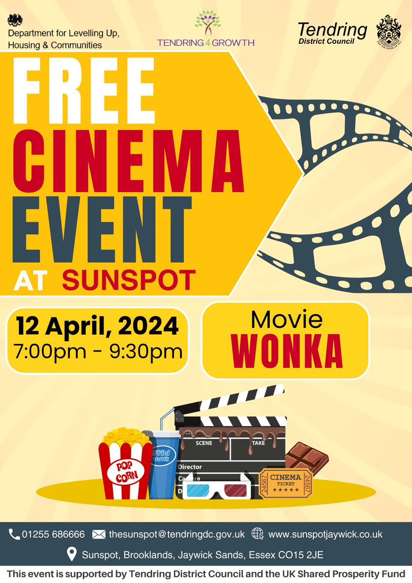 Enjoy a free night of movie magic at the #Sunspot watching the marvellous Wonka film.🍫 This event is being held on Friday, April 12 from 7pm until 9.30pm at the Sunspot, in Jaywick Sands. #FreeThingsToDo
