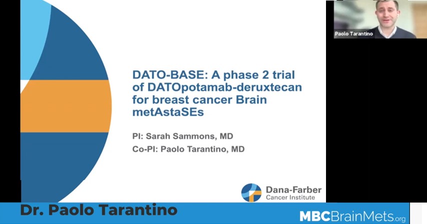 MBCBrainMets.org recently featured #BrainMets clinical trials, including our phase II #DATOBase trial for #BreastCancerBrainMetastases.  Watch the video below to learn more about this new and exciting @DanaFarber research 👇👇👇
mbcbrainmets.org/featured-clini…