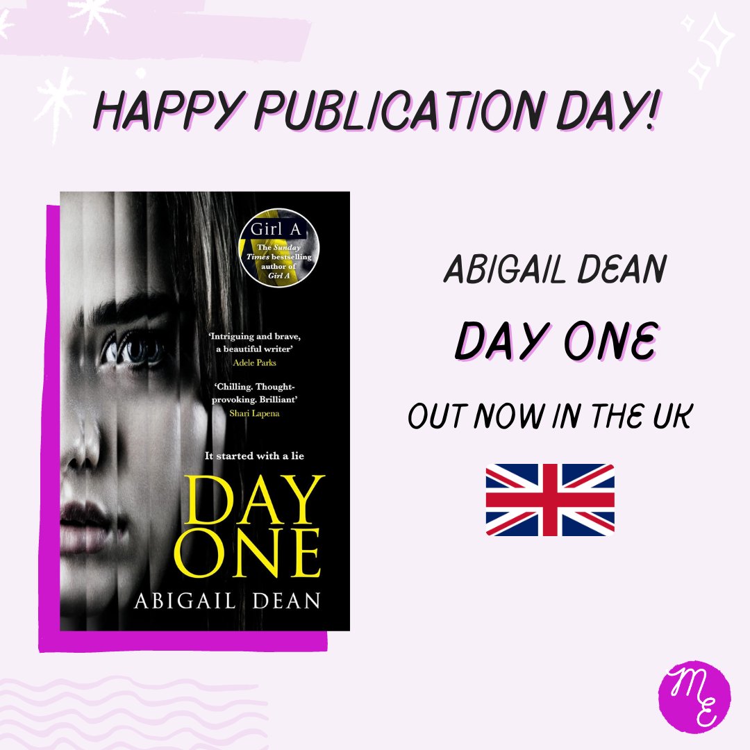 Happy publication day to @abigailsdean and her brilliant second novel DAY ONE, which can be found on bookshelves in the UK today! Out now with @HarperFiction ✨