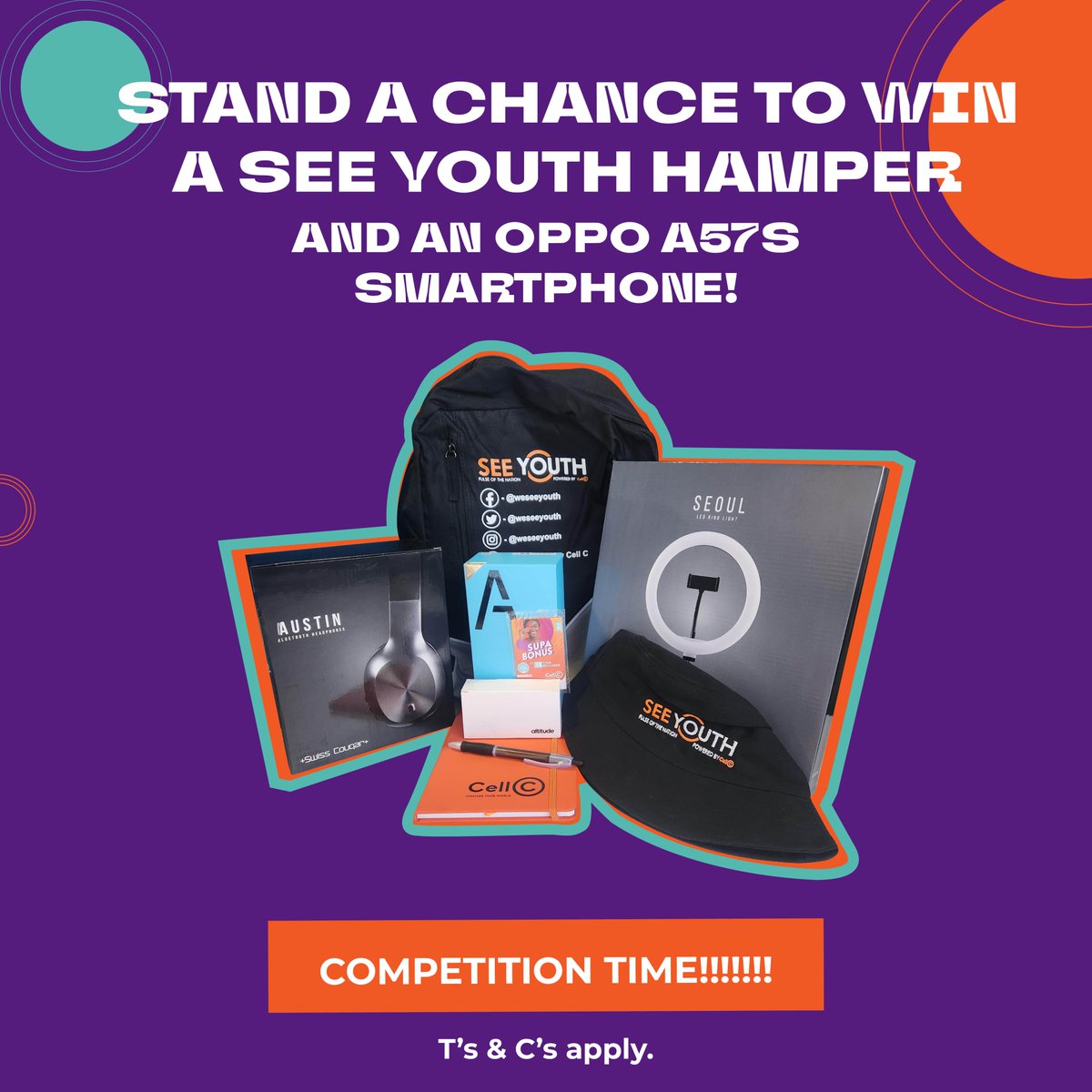 Complete our survey and WIN 🤩🎁! Competition closes in 2 days so make you sure participate using the link:  seeyouthbycellc.co.za/competition-su…

#SeeYouthbyCellC #win #competiton #yougotthis #Survey
