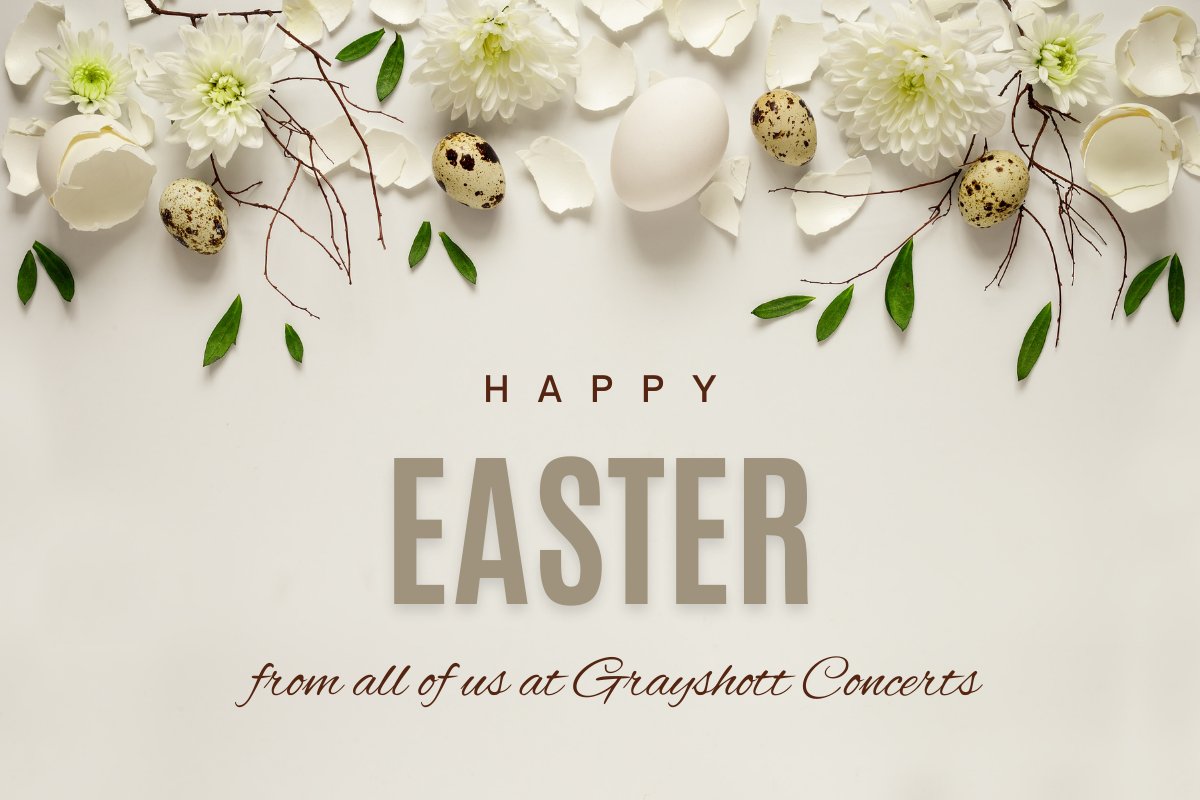 From serene works like Faure's 'Requiem' to triumphant pieces such as Mozart's 'Exsultate, jubilate' #ClassicalMusic offers a journey of reflection and celebration. From all of us at Grayshott Concerts, we wish you a blessed and joyful #Easter celebration!🎶🐣 #happyeaster