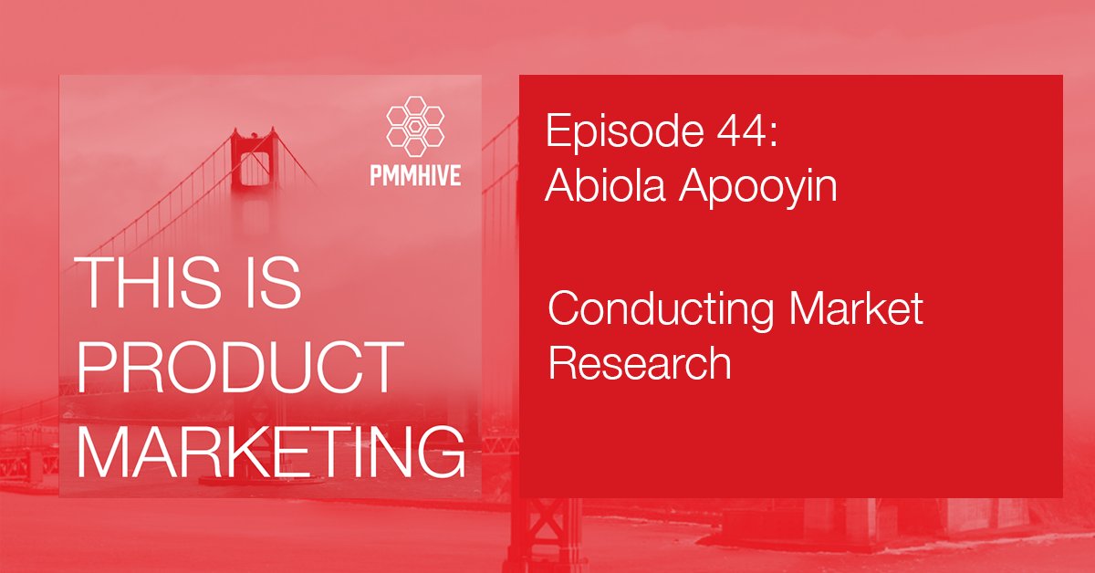 ✨Episode 44: Abiola Apooyin - Conducting Market Research

In this episode, Abiola Apooyin joins us to discuss market research. He also shares the unique challenges of conducting market research in Nigeria.

Spotify: open.spotify.com/episode/5CoZxd…

#productmarketing #marketresearch