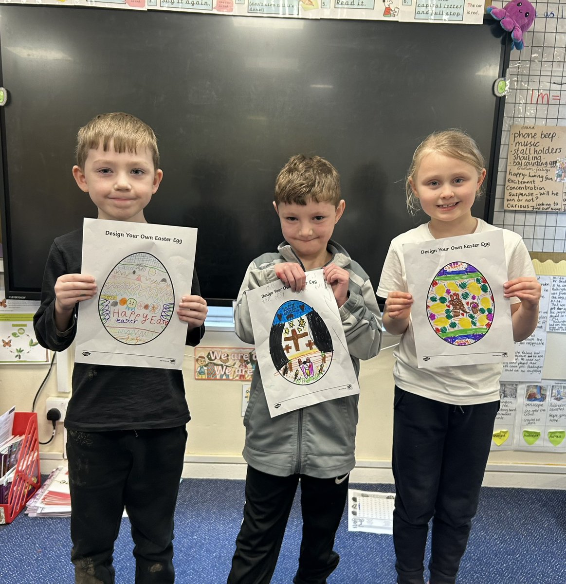 Well done to the design an Easter egg competition winners in 🐑