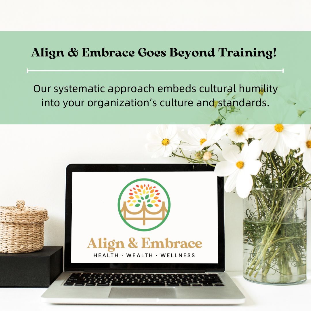 Align & Embrace fosters sustainable change. #therapy #mentalhealthmatters #healthandwellness #love #socialwork #DiversityEquityInclusion #Empowerment #CulturallyResponsive #CulturallyResponsiveTeaching #CulturalAwareness #CulturalHumility #alignandembrace #CliniciansforCultures