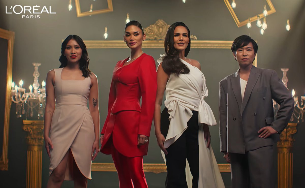 PinaysInShowbiz's tweet photo. Pia Wurtzbach, Iza Calzado, Belle Rodolfo, & Deng Garcia For LโOrรฉal Paris โก๏ธhttps://t.co/AAAVwPIHVn
#PiaWurtzbach
#IzaCalzado
#BelleRodolfo
#DengGarcia
#ImWorthIt
#LOrealPH https://t.co/ZGqNlqSge0