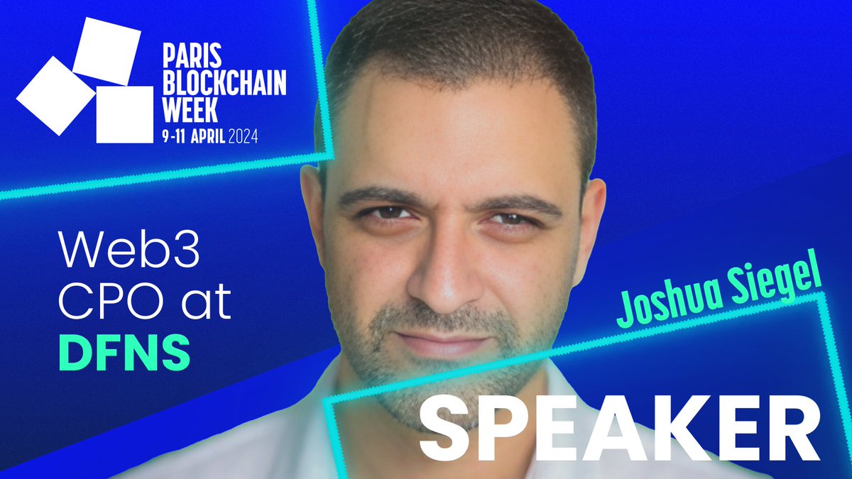 Paris Blockchain Week is pleased to feature Josh Siegel (@SiegelScribe), Web3 CPO at @dfnsHQ, as a distinguished speaker 👾 Josh's innovative approach to product development in the decentralised finance space is pushing the boundaries of what's possible with Web3 technologies.…