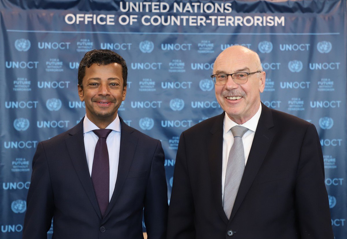 USG Voronkov was pleased to meet @bahrainmsnny Ambassador Jamal Alrowaiei and discuss strengthening the #CounterTerrorism partnership between #Bahrain 🇧🇭 & @un_oct #UNiteToCounterTerrorism