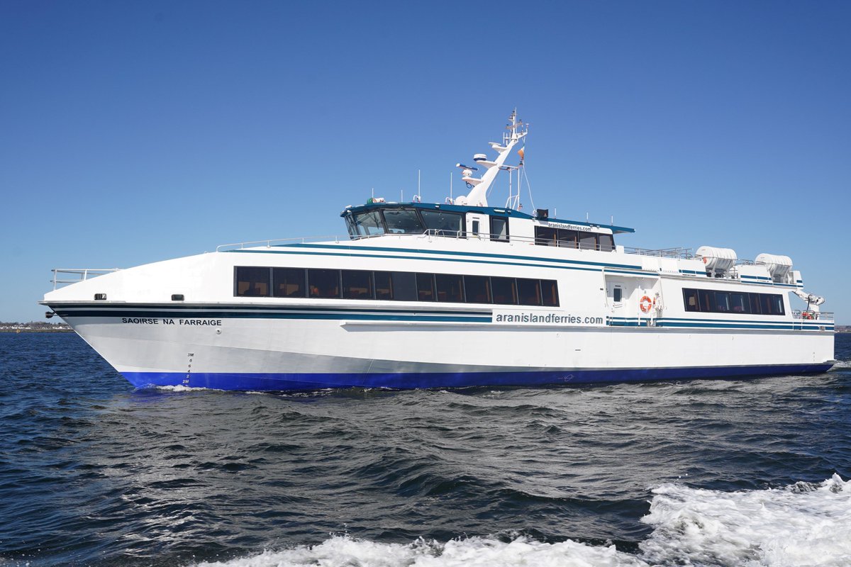 This Good Friday is going to be a Great Friday for @AranIslandFerry as they re-launch their route from Galway City Docks to Inis Mór 🤩🌊 Book your ticket for tomorrow right here: aranislandferries.com