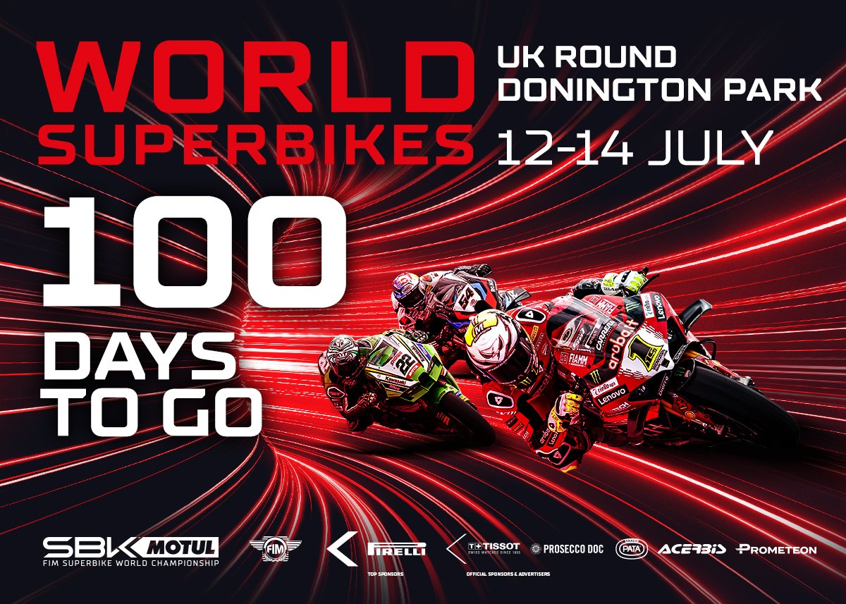 💯 days to go until the @WorldSBK warriors are back at Donington Park 🤩 Based on the season so far, you won't want to miss it! 🎟️ donington-park.net/2024/july/wsbk