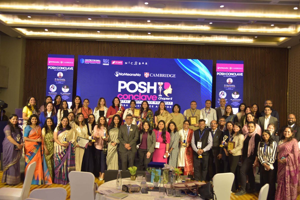 Thrilled to share I've been awarded Outstanding POSH Law Trainer at POSH Conclave II. It's humbling to be recognized for promoting safe workplaces. 

#POSHConclaveII #WorkplaceSafety #Inclusion #AwardWinner #POSHLawTrainer #nomeansno #poshconclave #poshawards #totalposhcompliance