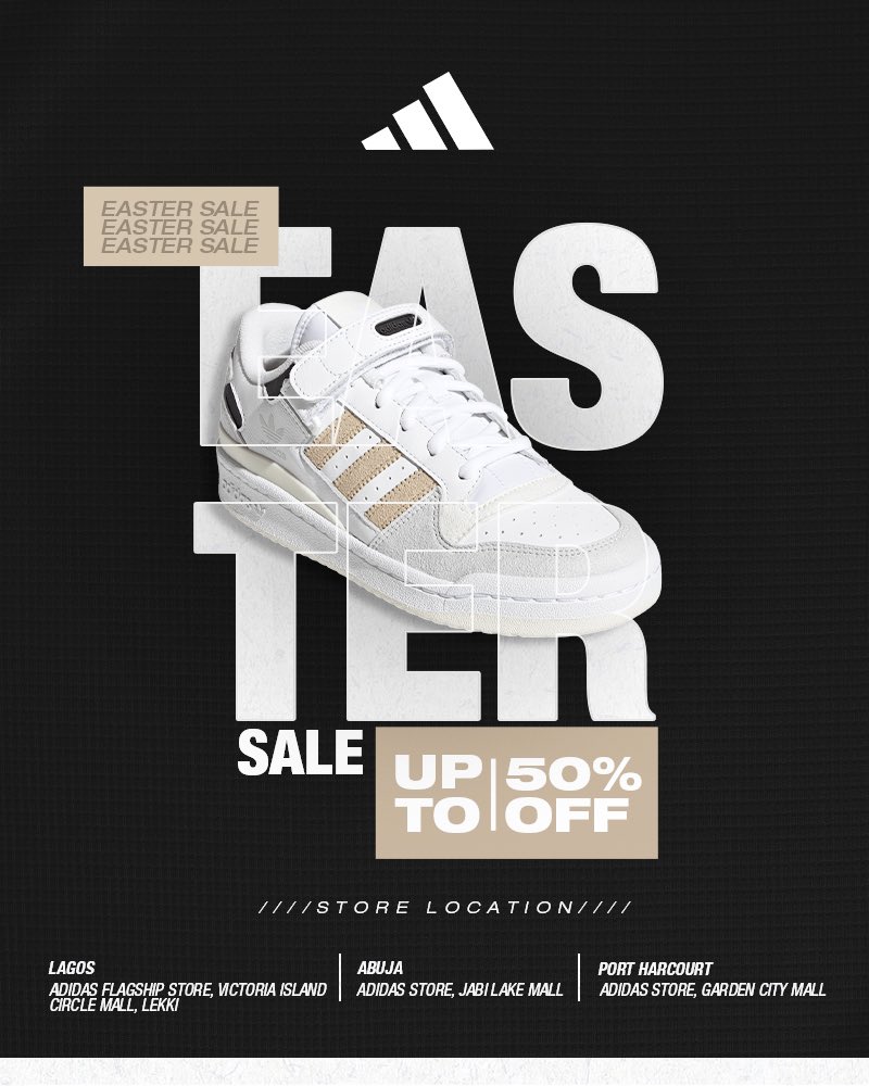 Easter treats for everyone! Enjoy special savings on your favorite adidas sneakers. Visit any of our adidas stores (link in bio) or shop on our website at shopbcom.com #eastersale #egghunt2024 #adidas #adidaslagos