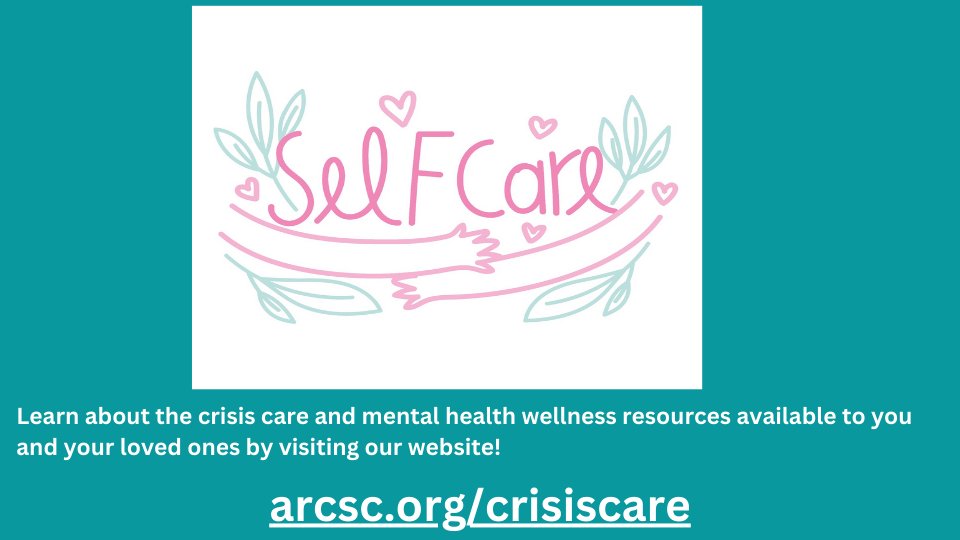 Discover vital crisis care and mental health wellness resources for you and your loved ones on our website. Your wellbeing matters. Visit us at arcsc.org/crisiscare. #MentalHealthSupport #CrisisCare