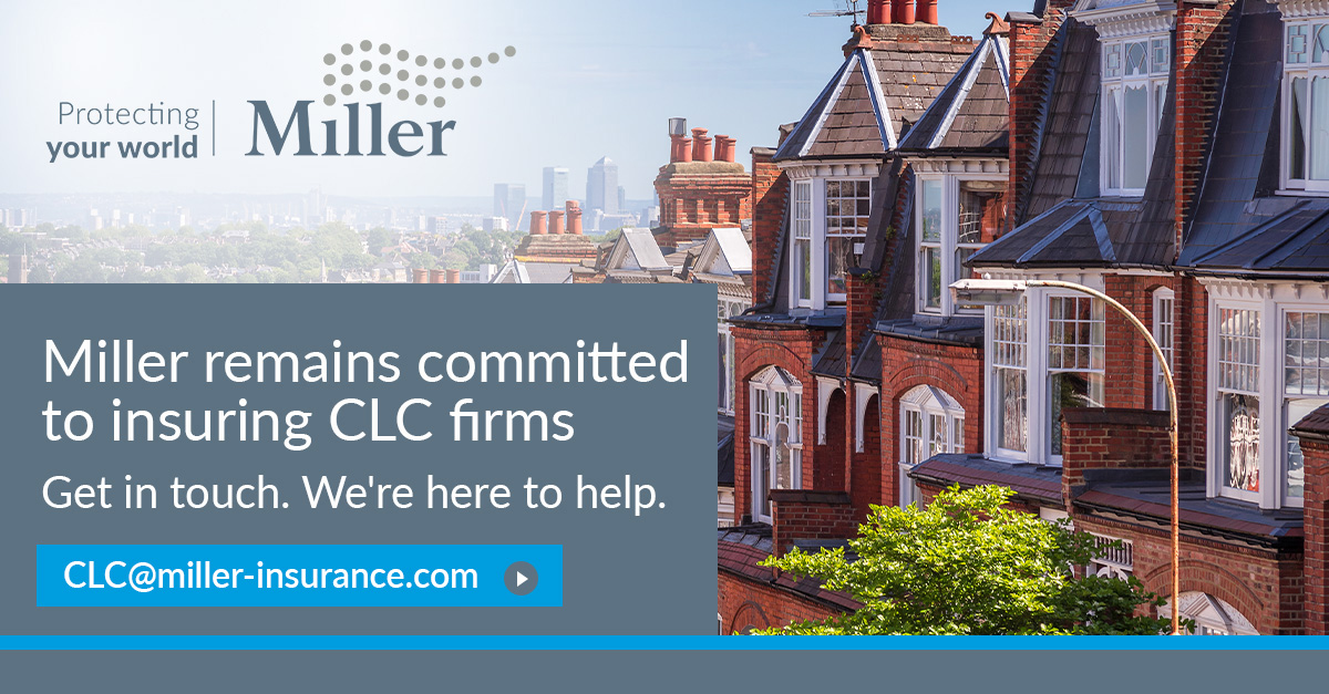 📢 We appreciate that this may be an unsettling time for @CLConveyancers firms seeking a new insurer. Miller remains committed to insuring CLC firms and our team is here to help. Email a copy of your last proposal form and current policy wording to CLC@miller-insurance.com.