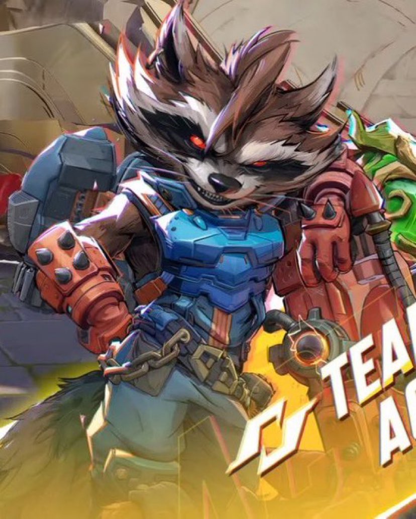 rocketthinker's tweet image. Rocket Raccoon in Marvels Rivals