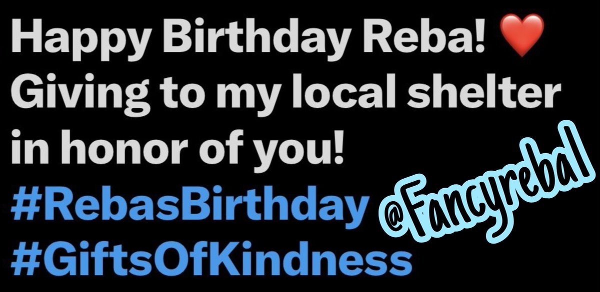 Reba_Madness's tweet photo. @reba #GiftsOfKindness
#RebasBirthday
Happy Birthday @reba !! https://t.co/HN9SRhAZQT