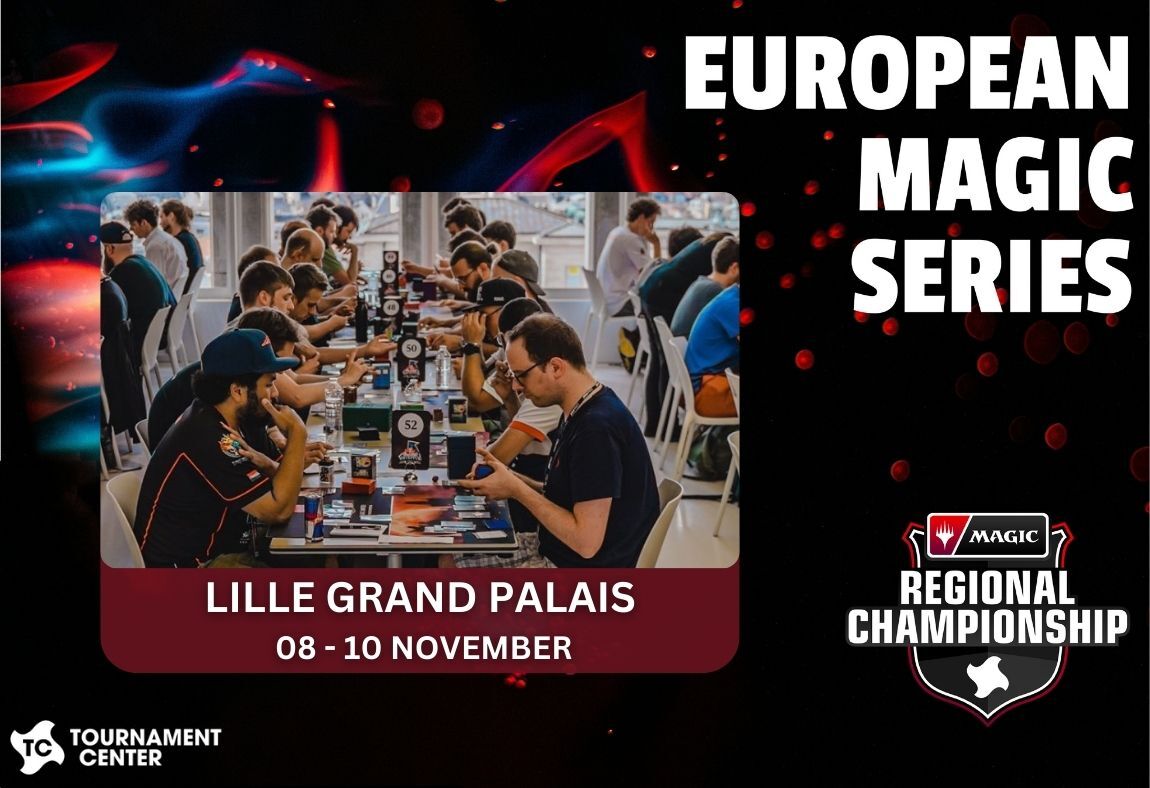 European Magic Series update! Qualified players and @PlayMTG fans will join us on November 8- 10 in Lille for our first Regional Championship event! 🏆 Coming up in April: we will publish our RCQ Event Locator on the website. 📷👀 All update info: tournamentcenter.gg/magic-the-gath…