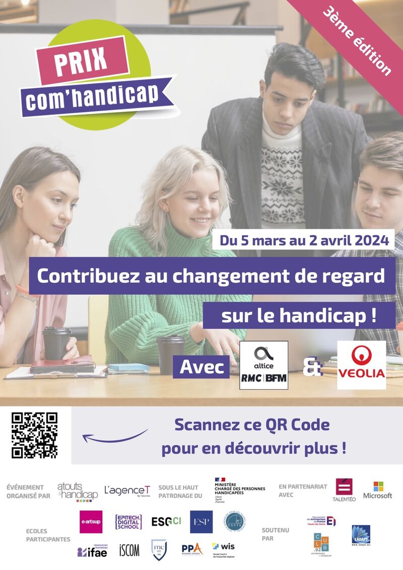 📢 3ème édition du Prix Com'Handicap 2024 : déjà plus de 4️⃣5️⃣ 0️⃣0️⃣0️⃣ votes en 3 jours !

Pour vote c'est par ici : lnkd.in/e7vn3Ftj