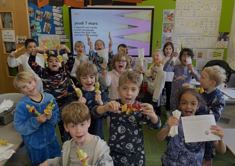 Fantastique French this half term! Y1 learnt all about sea creatures & designed their own crabs, starfish and fish! Y2 enjoyed learning fruits in French, writing about which fruits they like & don’t like as well as making fabulous fruit kebabs! #kewgreenprep #languages #kgps