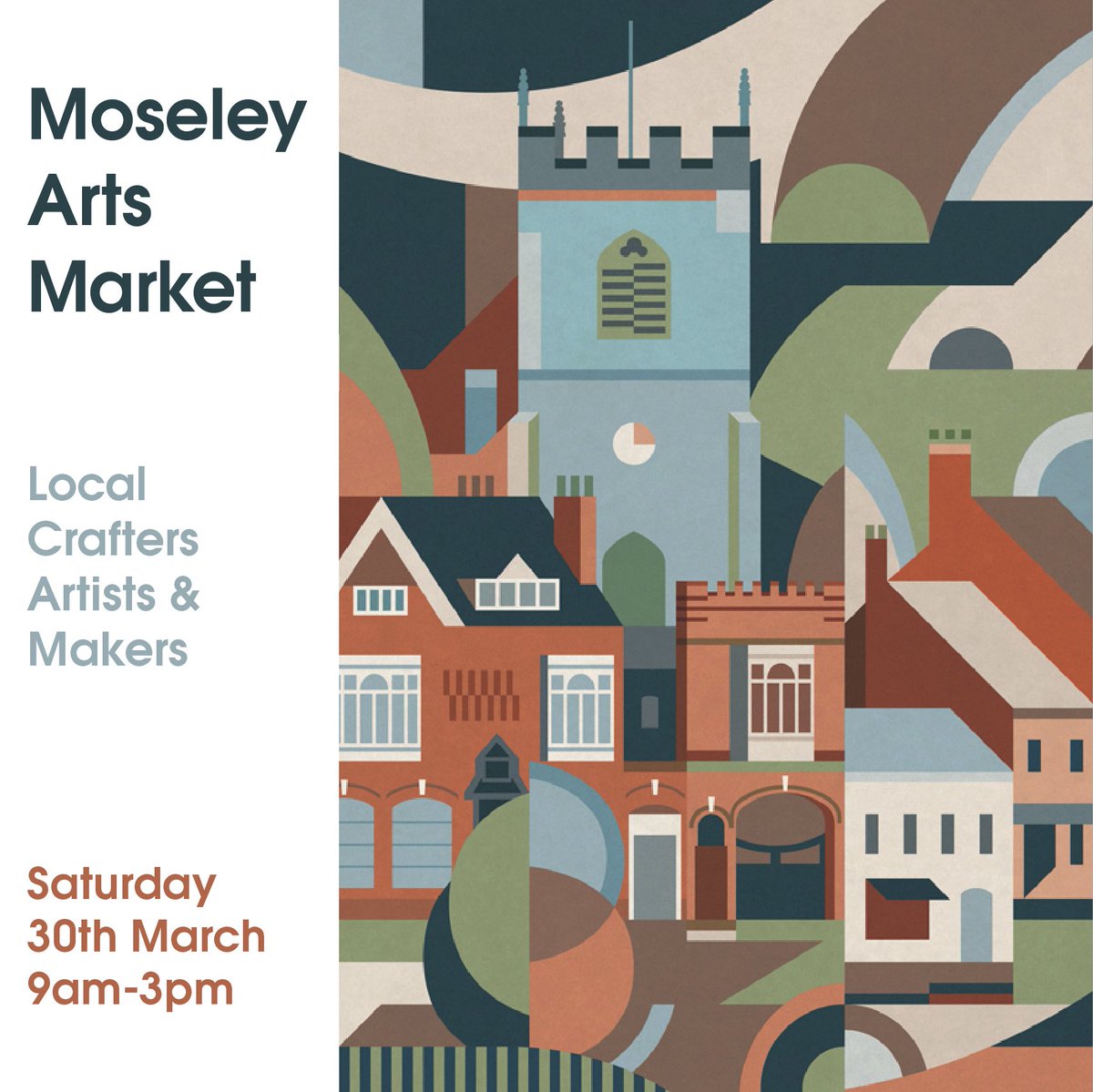 THIS SATURDAY! Birmingham’s longest running arts market is back at Moseley 9-3pm. Pop along and see my stall 👀 #art #brum #craft