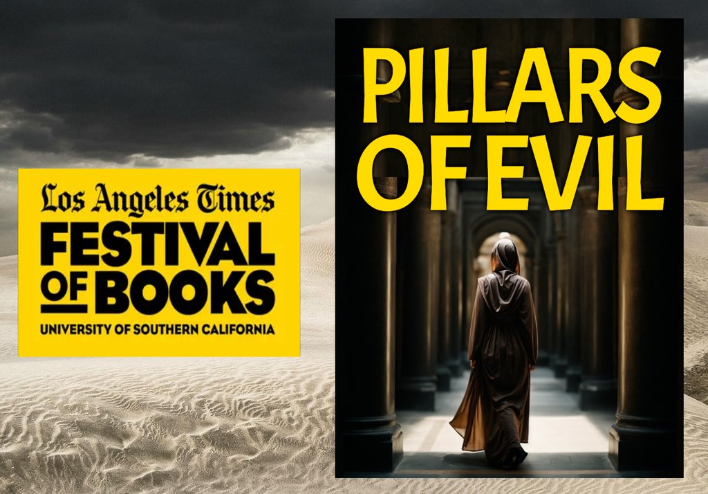 💣Save the date! It's official – 'Pillars of Evil,' the next gripping chapter in the Charlie Glass Thriller series, will be unleashed at the renowned Los Angeles Times Festival of Books on April 20-21, 2024! 🗓️📚 See you there! @latimes #bookfest #PillarsOfEvil #BookLaunchEvent🔫
