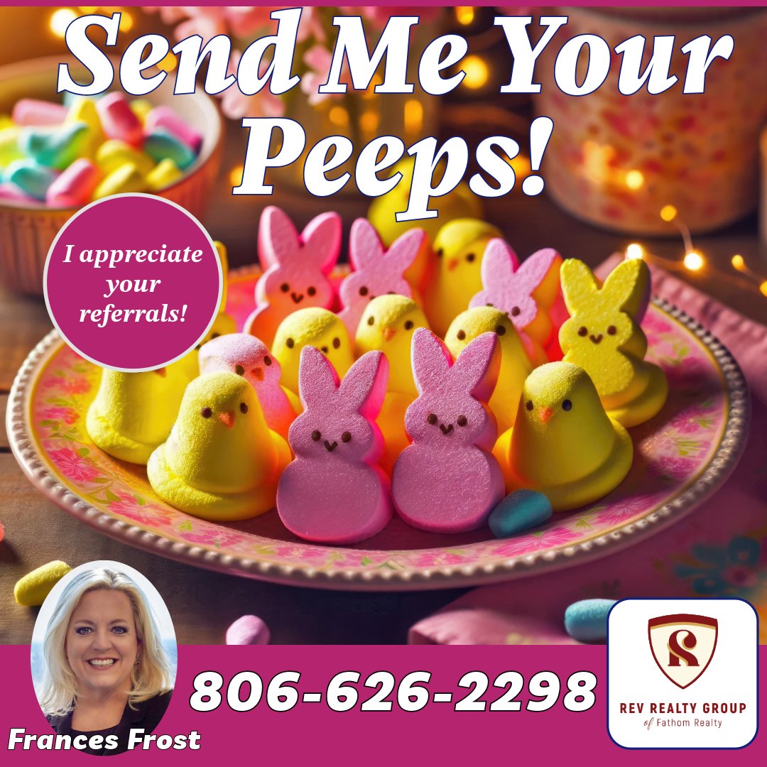 RevRealtyGroup's tweet image. Referrals from satisfied clients are one of the best things about my business. You can rest assured I will treat your referrals well, and help them through the buying or selling process as if they were my own PEEPS! 806.626.2298
#referralsrock #AmarilloRealEstate business.ou