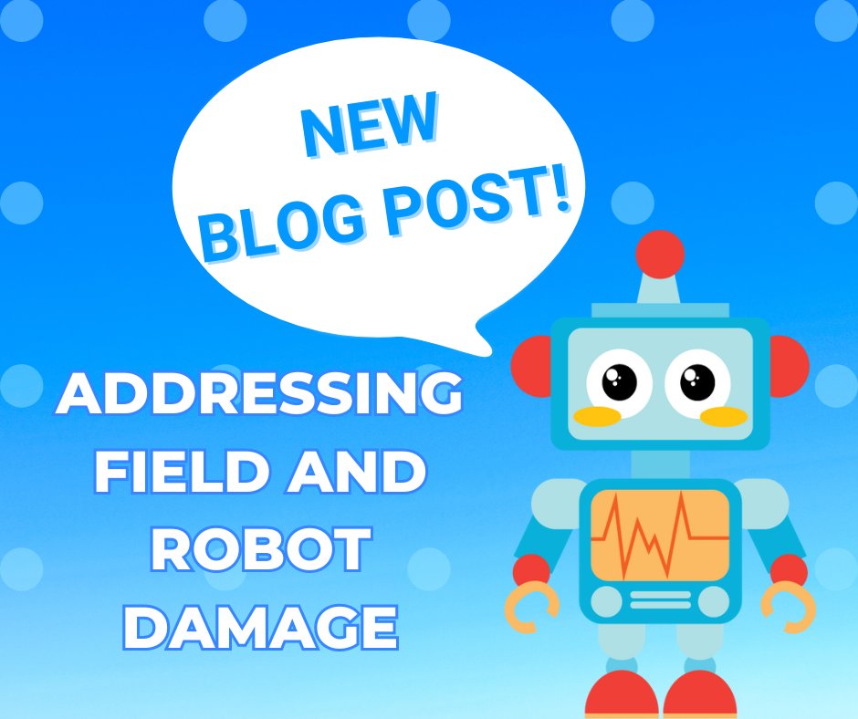 This year, a combination of field design, game design, and robot rules has led to a notable increase in damage to both the field and robots. Read this new blog post for more information about how we are addressing field and robot damage: hubs.ly/Q02r39y90