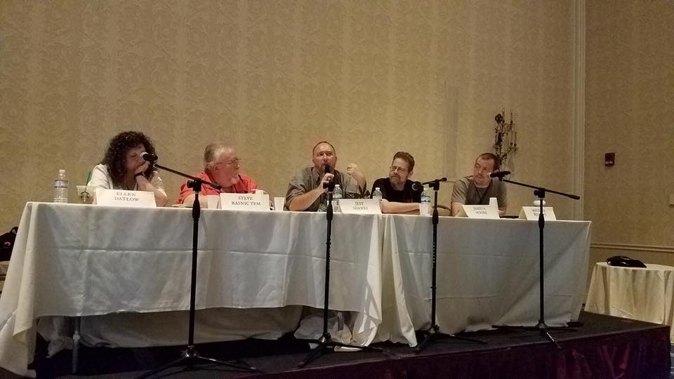 I met James A. Moore at this Southern Gothic in Horror panel in 2017. My first collection was still new. I was daunted by the deep talent and experience beside me. James put me at ease and even complimented my work. That's the kind of man he was. It meant a great deal. Rest well.