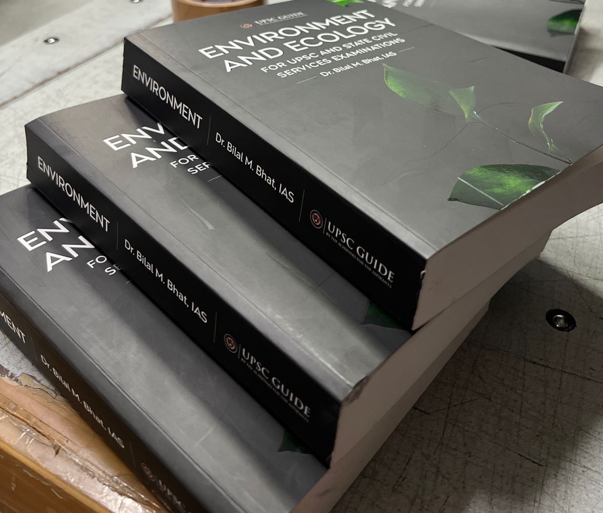 DrBilalbhatIAS's tweet image. 🌱 Excited to Share 🌱

With immense gratitude, I announce the launch of my book “Environment and Ecology for UPSC CSE.” A humble effort to assist UPSC aspirants in navigating the complexities of environment and ecology. 📚
Your support means the world: amzn.to/4axLU0t