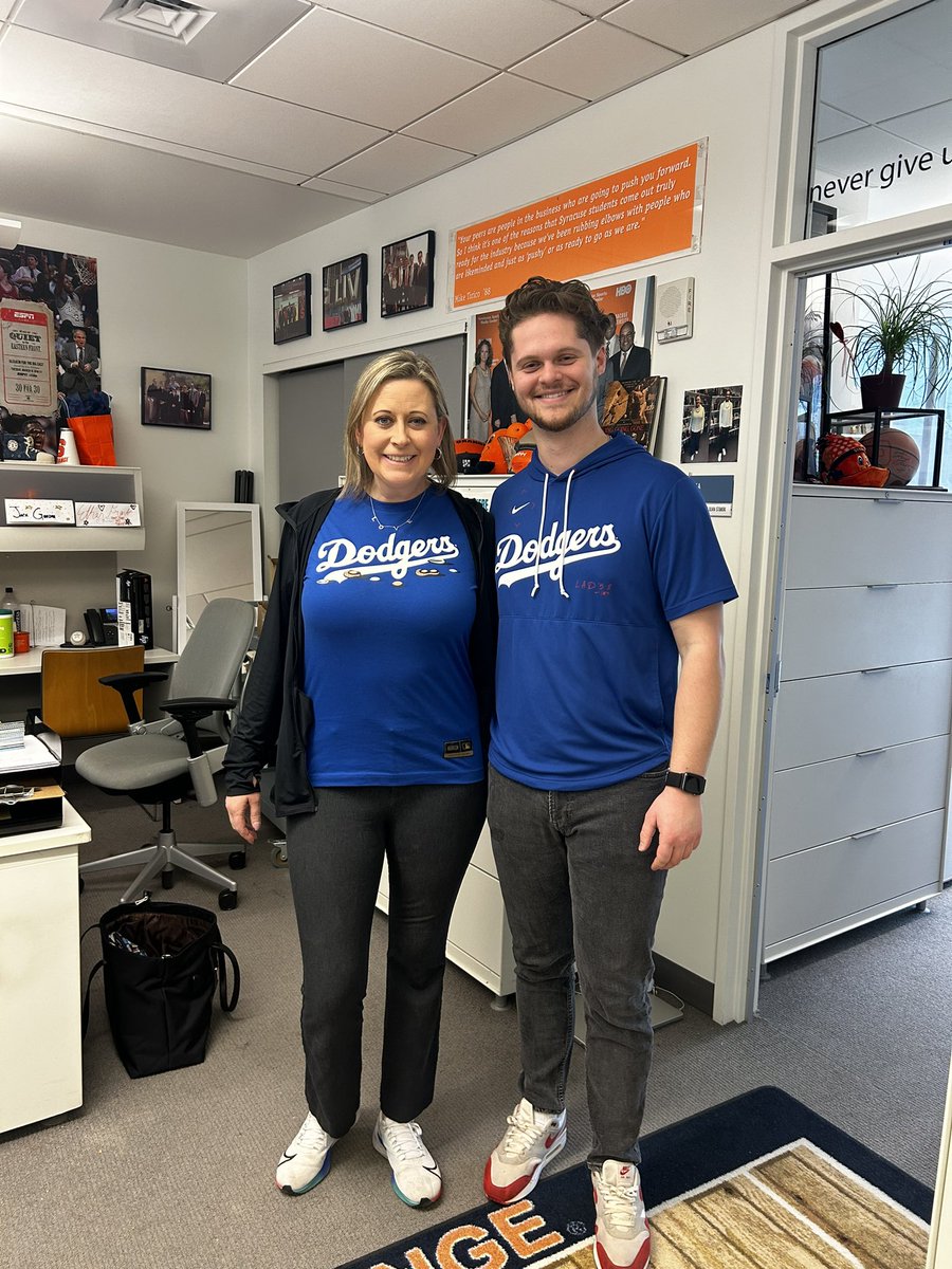 Happy Opening Day ⚾️ Me and @OliviaStomski had to rep the Dodger Blue for one of the best days of the year!