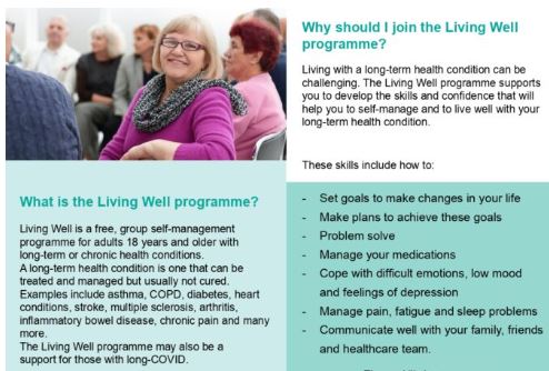 The Living Well Programme for people living with long-term health conditions will be taking place in Letterfrack, Co Galway from Monday, April 8, 2024. This free programme aims to help people manage their conditions and improve their wellbeing: westbewell.ie/2024/03/28/liv…