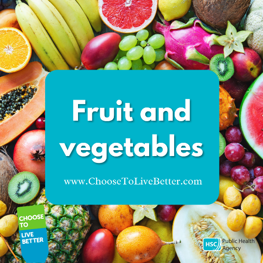 Adults should have at least 5 portions of fruit and vegetables per day 🥦🥕🌽🍅 Our Eatwell Guide can help ensure you eat healthy meals that are nutritionally balanced. Check it out at ChooseToLiveBetter.com