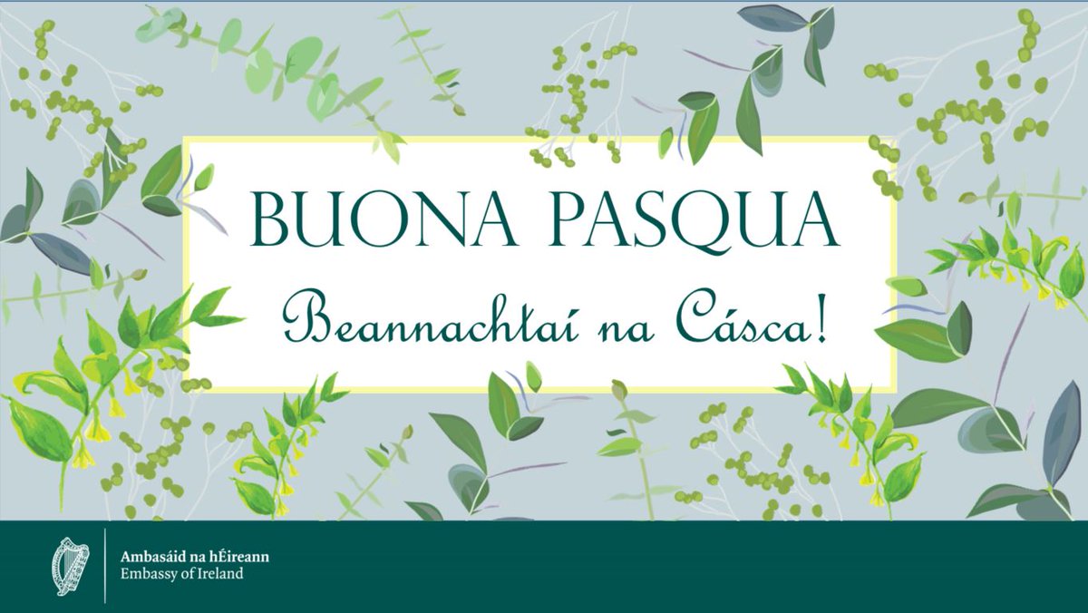 Happy #Easter to you all from the Embassy of Ireland! 🇮🇪🌺