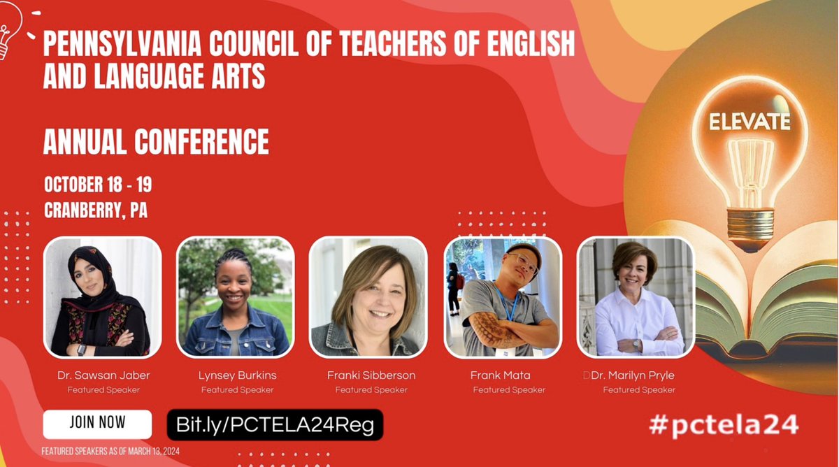 We are so excited to have five amazing educators join us as Featured Speakers at #PCTELA24! Make sure to join us in October so you don’t miss out! @sjeducate @mrfrankmata @MPryle @frankisibberson @lburkins bit.ly/PCTELA24Reg #pctela #conference #speakers
