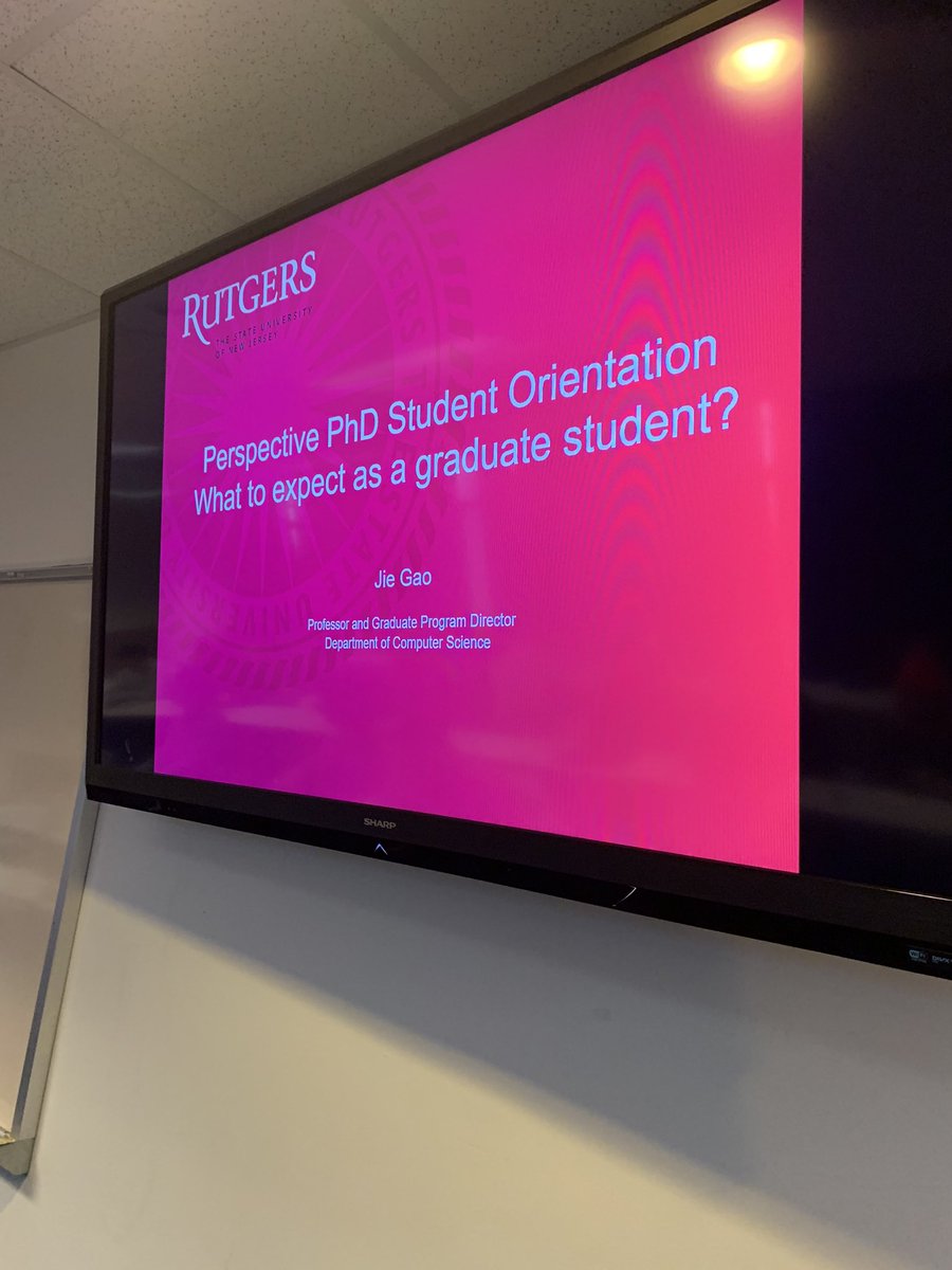 Today, we welcome Perspective PhD Candidates! 👏👏 We look forward to getting to know you! #computerscience #phdprograms #rutgersuniversity