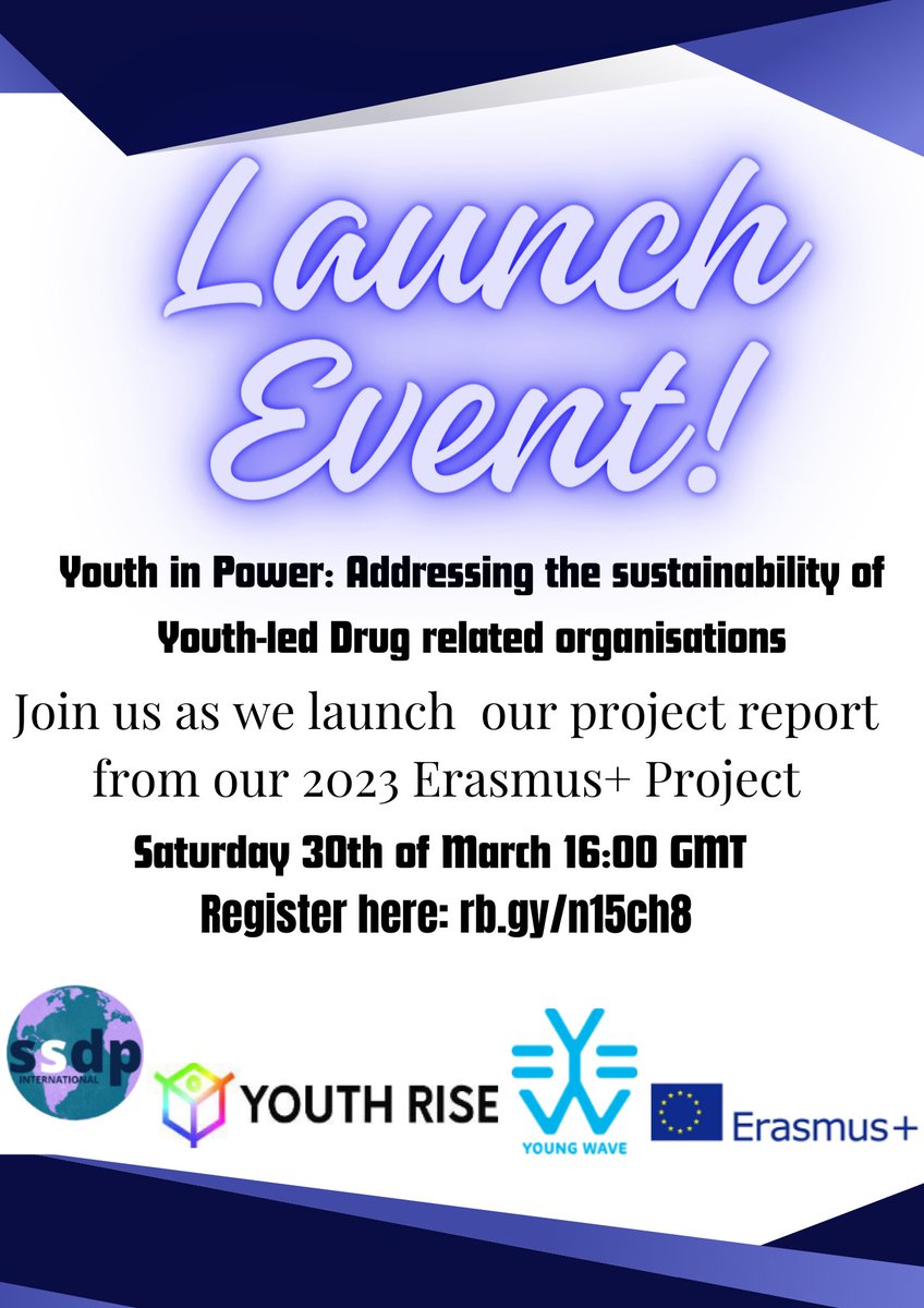 Save the date everyone, we have a special invitation for you! 🗓 Join SSDP International, Youth RISE, and Young Wave, in launching the Project Report and Sustainability Framework for our 2023 ERASMUS+ Project! 🙌🏼 📍Saturday 30th March | 4:00pm GMT 🖥 rb.gy/n15ch8