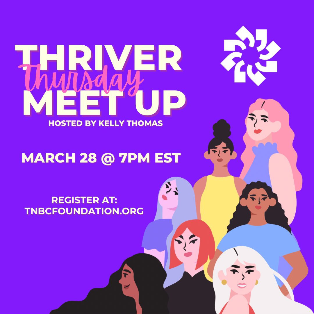 Come for the support, stay for the laughs, this is one support group zoom you won’t want to miss! Never recorded and always a safe space, register at tnbcfoundation.org PS - there will be GIVEAWAYS tonight! See you there! 🎉