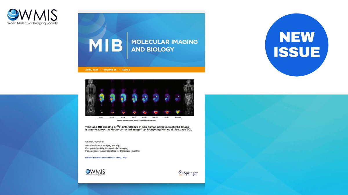 The April issue of Molecular Imaging & Biology is live! 19 articles covering a diverse range of topics that are sure to captivate your scientific curiosity. For a glimpse of what's in store, check out the table of contents: ow.ly/LswP50R4iWa #MIB #SpringerNature #WMIS