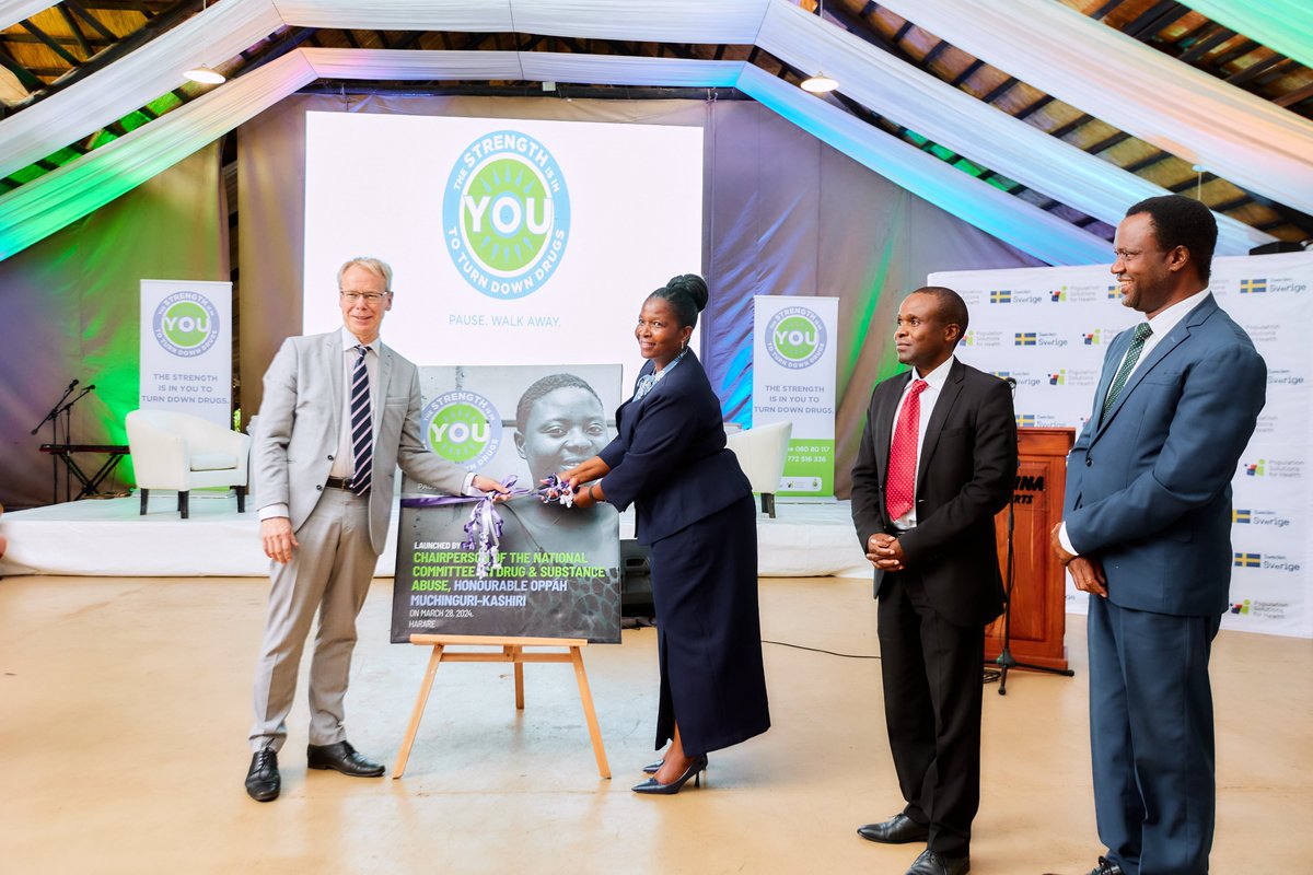 @PSHZim & @SwedeninZW launches anti-drug campaign #TheStrengthIsInYou campaign! This is part of the efforts to address negative practices within the society such as #loveshouldnthurt on gender based violence and #givemeachance on child marriages.