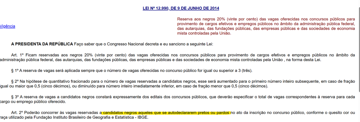 nobackthurday's tweet photo. @iann_bartholo confundi a lei de cotas para concursos, lá ainda consta essa suposta definição https://t.co/YPFjaItCGn