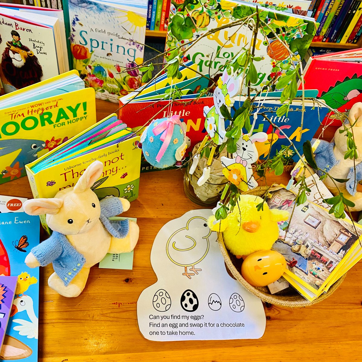 It's Easter in the bookshop and we have some lovely activities for the little ones over the school holidays, as well as lots of wonderful Easter and Spring books 🥚🐣🐑🌸 also see our opening hours for the Easter weekend 👀