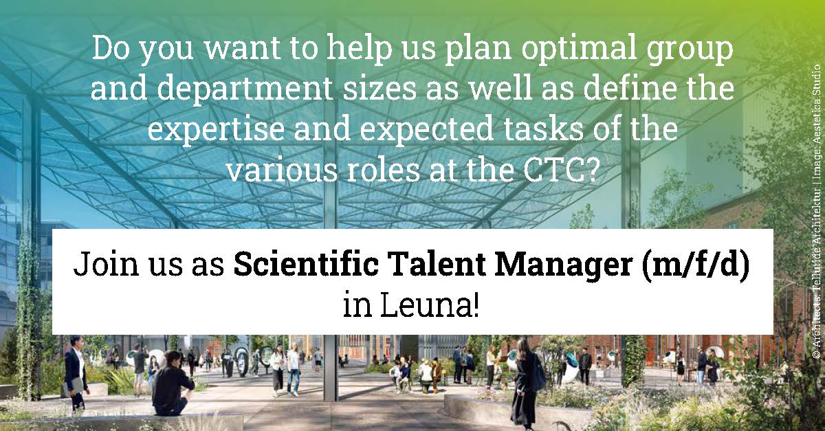 #Hiring - We are looking for a Scientific Talent Manager to support our CTC-team in Leuna. Please share or apply directly 👉jobs.mpikg.mpg.de/jobposting/efc…