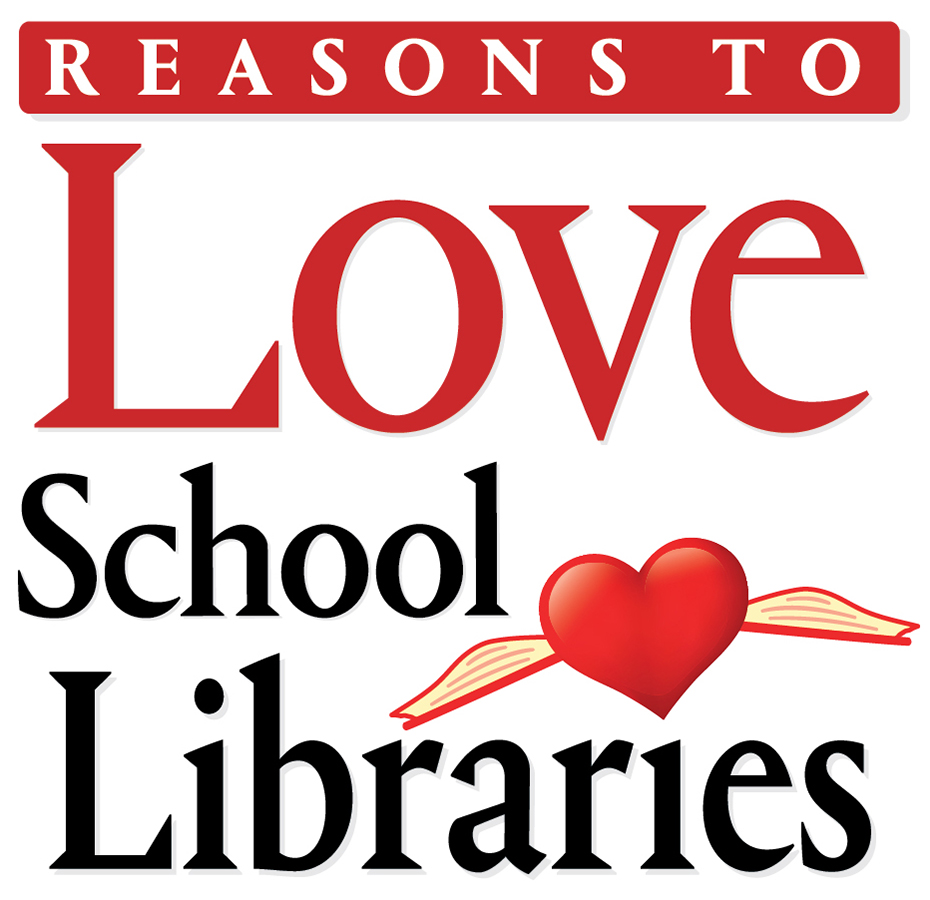 Show school libraries the love with a new version of the #ReasonstoLoveLibraries graphic. Hat tip, Kathy Lester, for the idea. ow.ly/WUlV50R4j1n