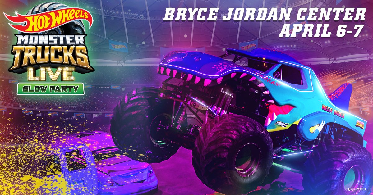 🔥 Hot Wheels Monster Trucks Live Glow Party is coming to the Bryce Jordan Center on April 6-7, and you don't want to miss the action-packed battles under the neon lights! 🚛💥 Get your tickets now to experience the party! Tickets → bit.ly/BJCHWGPFB24