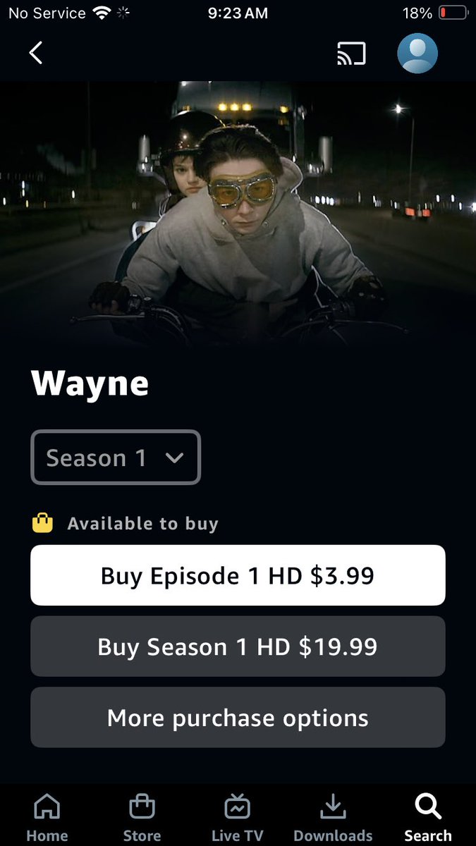 For the first time, Wayne season 1 is available to purchase on <a href="/PrimeVideo/">Prime Video</a> and @appletv (and is on YoutubePremium as well).