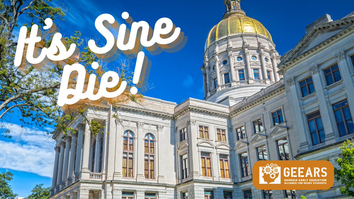 It's #SineDie, the last day of the legislative session! The GEEARS team is at the Capitol keeping an eye on bills that affect young children & families, including those related to the maternal & infant health, dependent tax exemptions, and the budget, specifically as it relates…