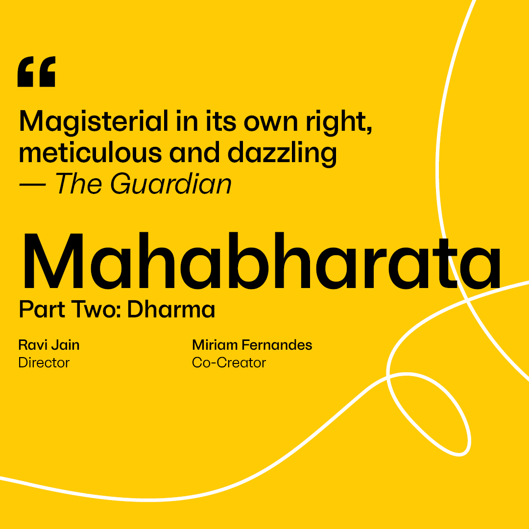 📢 BIG NEWS! The epic #mahabharataplay arrives in Toronto as part of @canadianstage's 24-25 season. A visual feast, profound storytelling, and a journey of karma and dharma awaits. #theato 📅 April 8-20, 2025 at the Bluma Appel Theatre ℹ️ Read more: whynot.theatre/mbt-cs-25