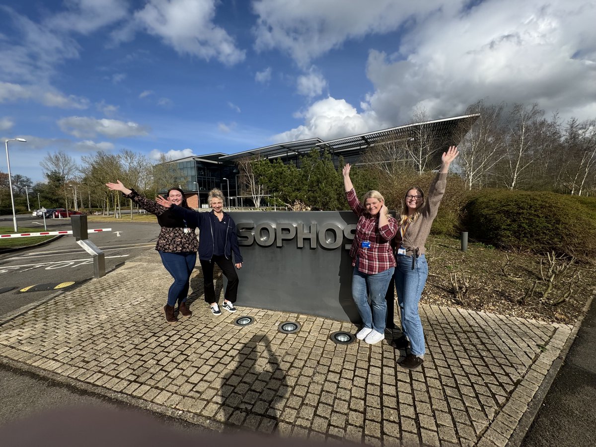 Thank you to @Sophos for hosting us yesterday as we kicked off our partnership working! We had a great time talking to around 40 members of the team about volunteer days, fundraising challenges and, excitingly, the idea of technical volunteering and skill sharing between us.